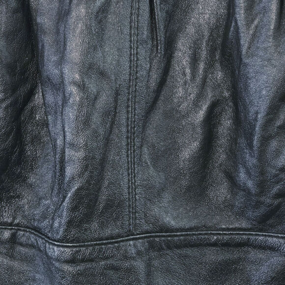 BCBGMaxAzria Women’s Leather Skirt Size Large Black Minimalist Luxe - Picture 5 of 15